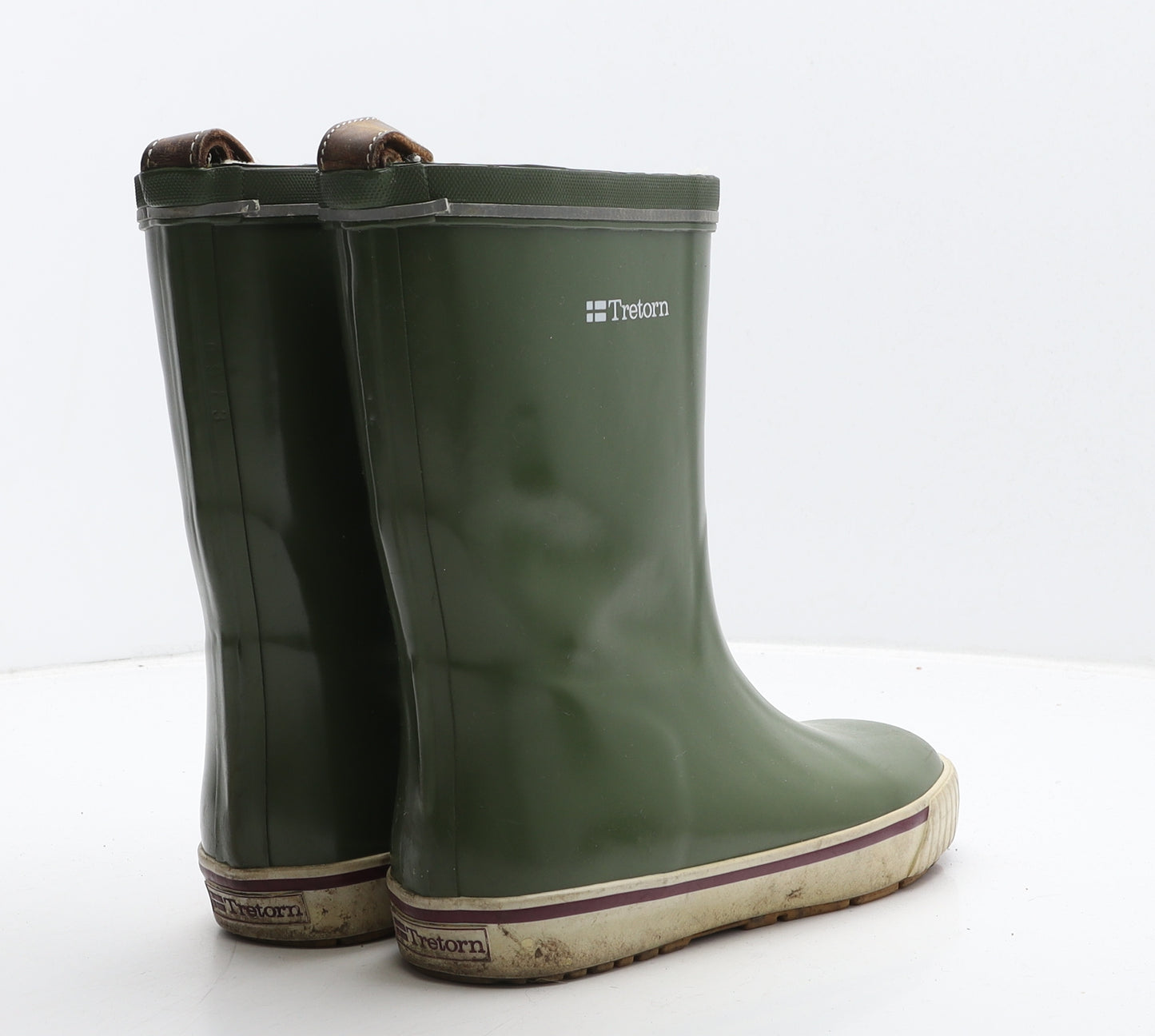 Tretorn Boys Green Rubber Wellies Boot UK 3 36