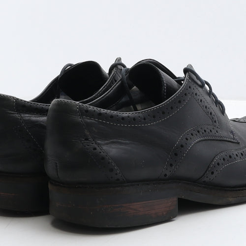 Bostonian Mens Black Leather Brogue Dress UK 8.5 42.5