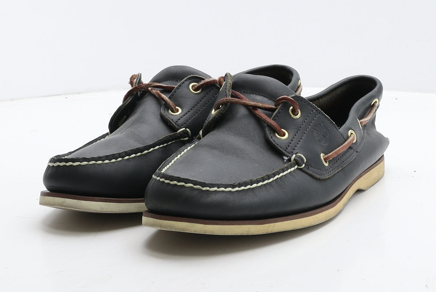 Timberland Mens Blue Leather Boat Shoe Casual UK 11