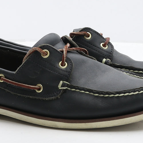 Timberland Mens Blue Leather Boat Shoe Casual UK 11