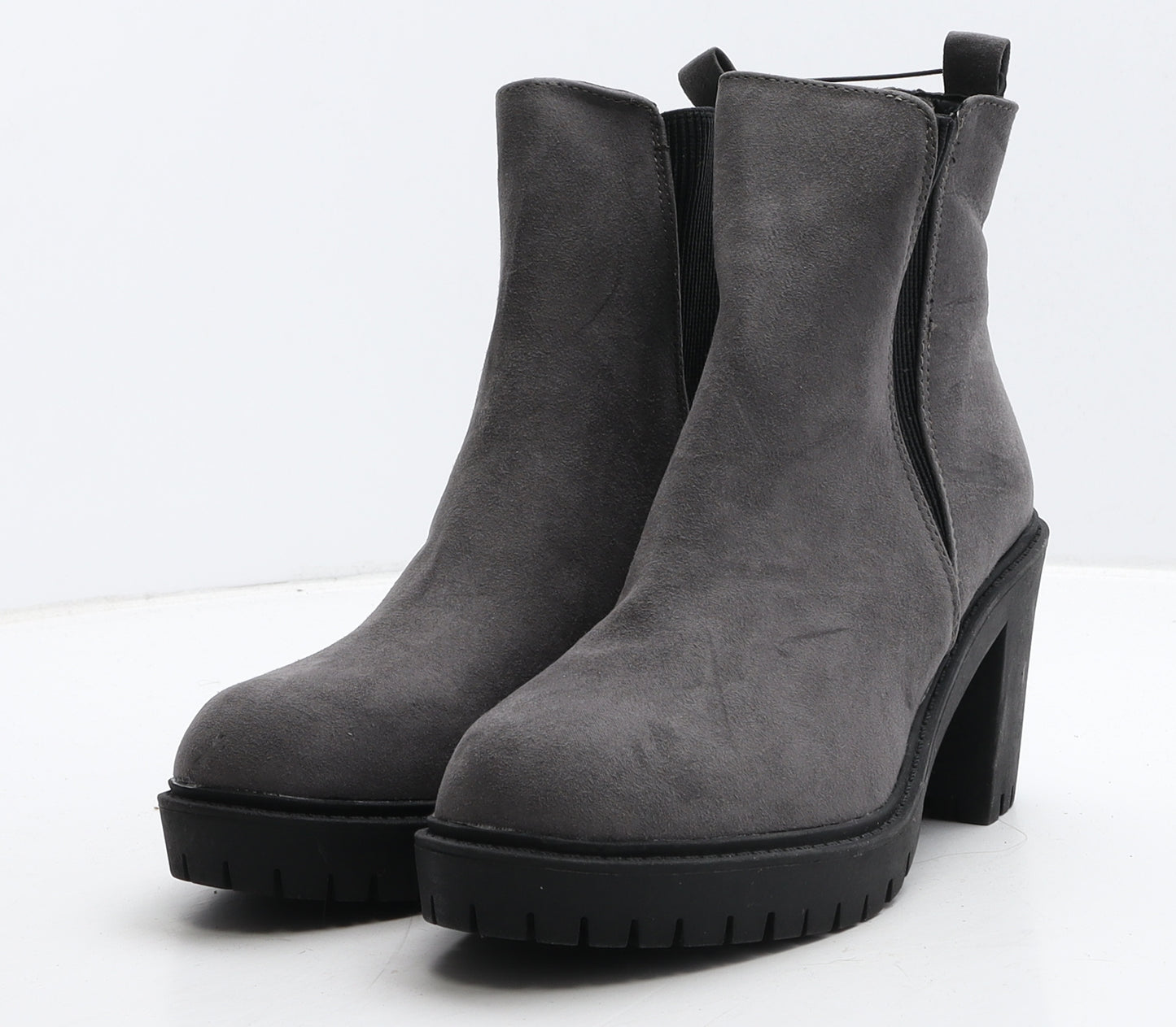 George Womens Grey Suede Chelsea Boot UK 6 39