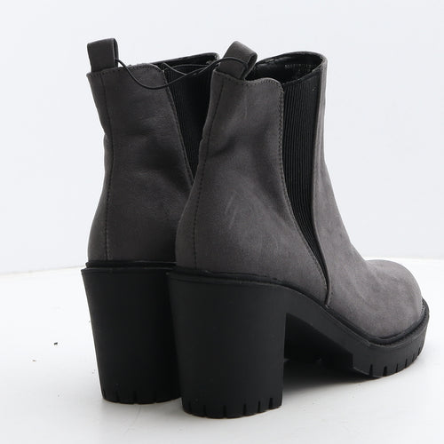 George Womens Grey Suede Chelsea Boot UK 6 39