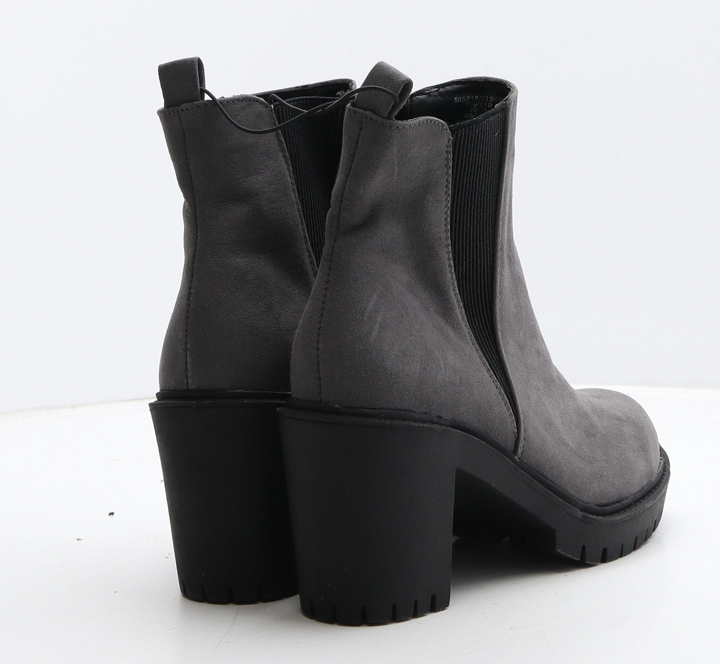 George Womens Grey Suede Chelsea Boot UK 6 39