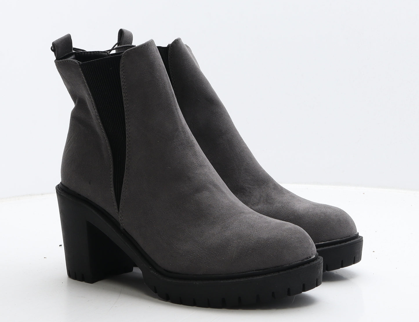 George Womens Grey Suede Chelsea Boot UK 6 39