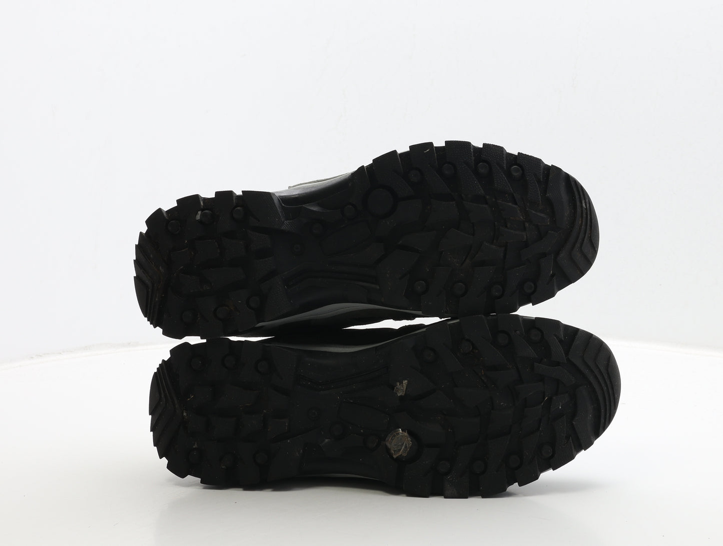 Pavers Mens Grey Leather Trainer UK 10 44 - Walking Trainers Wide Fit