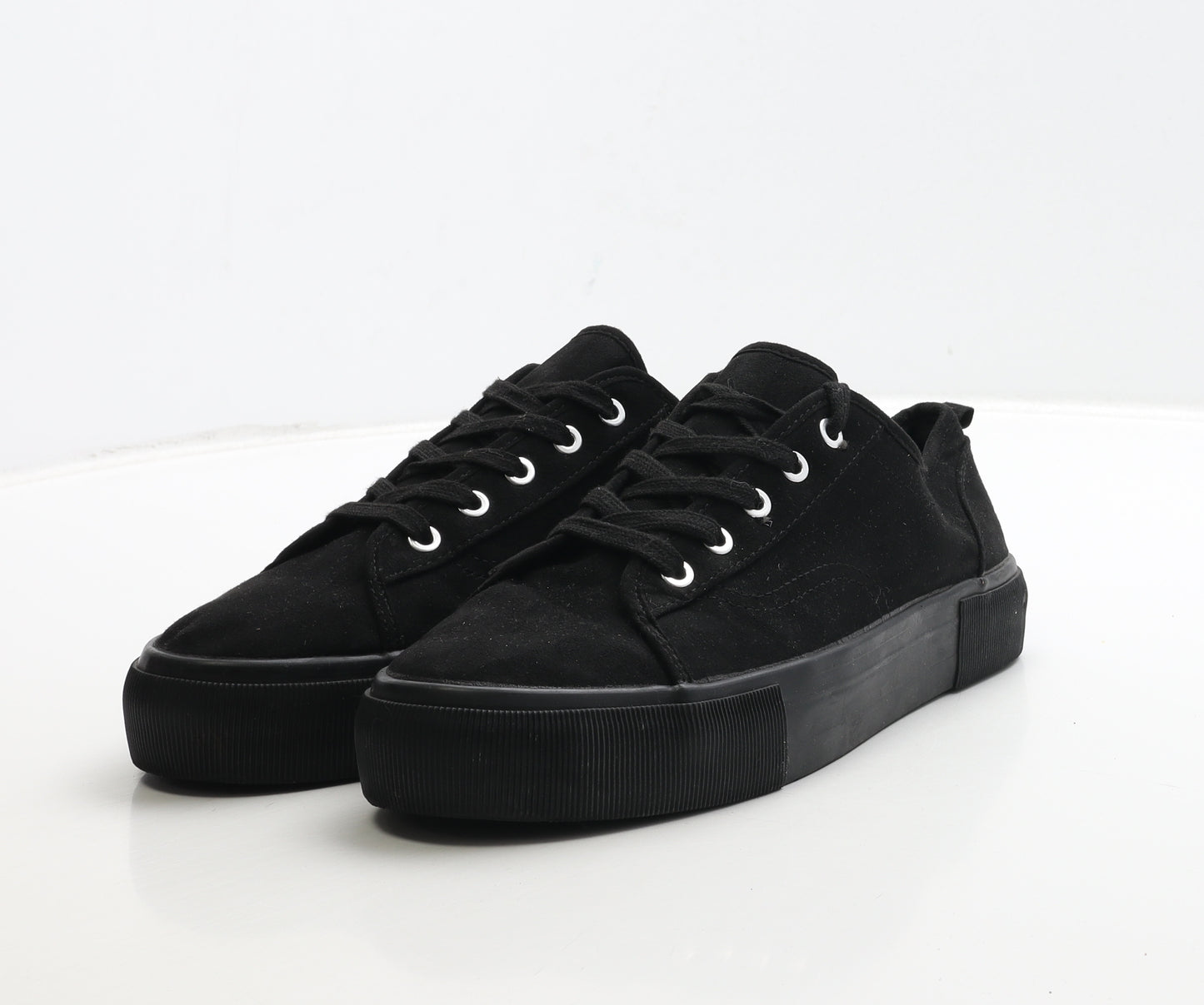F&F Womens Black Polyester Trainer UK 7 40