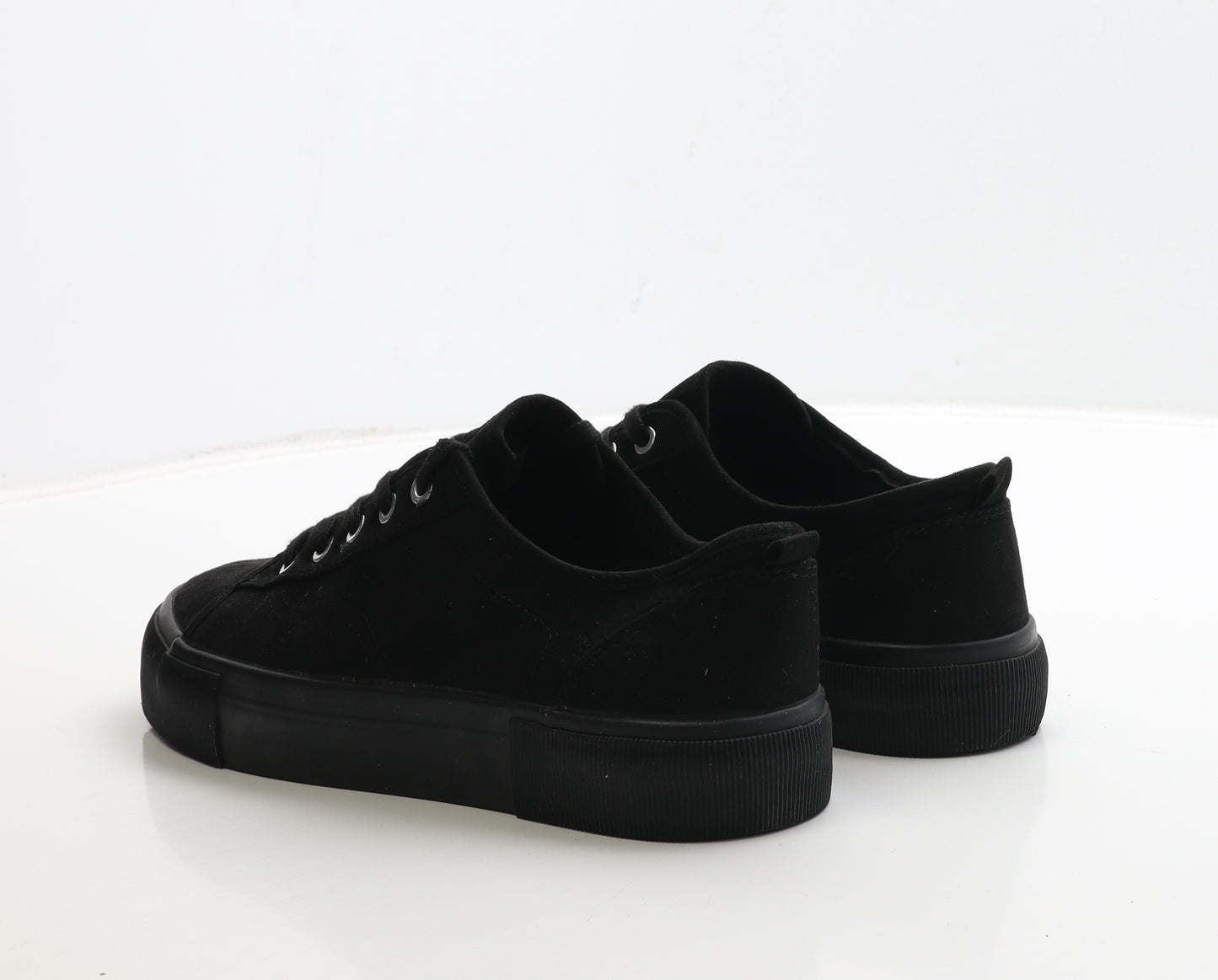 F&F Womens Black Polyester Trainer UK 7 40