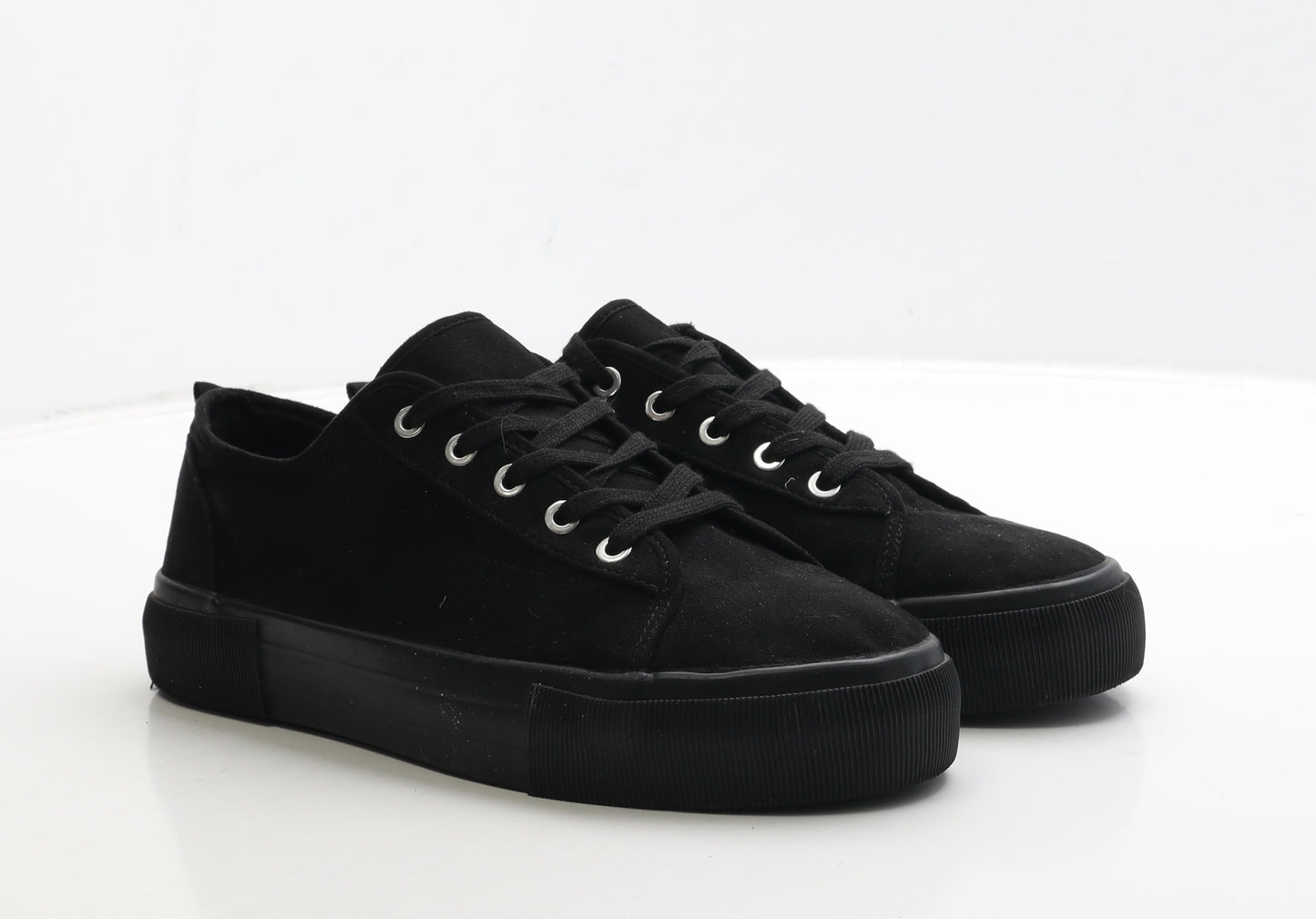F&F Womens Black Polyester Trainer UK 7 40