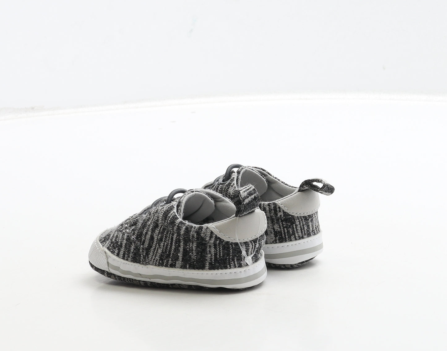 Primark Boys Black Polyester Sneaker Trainer UK 0-6 Months
