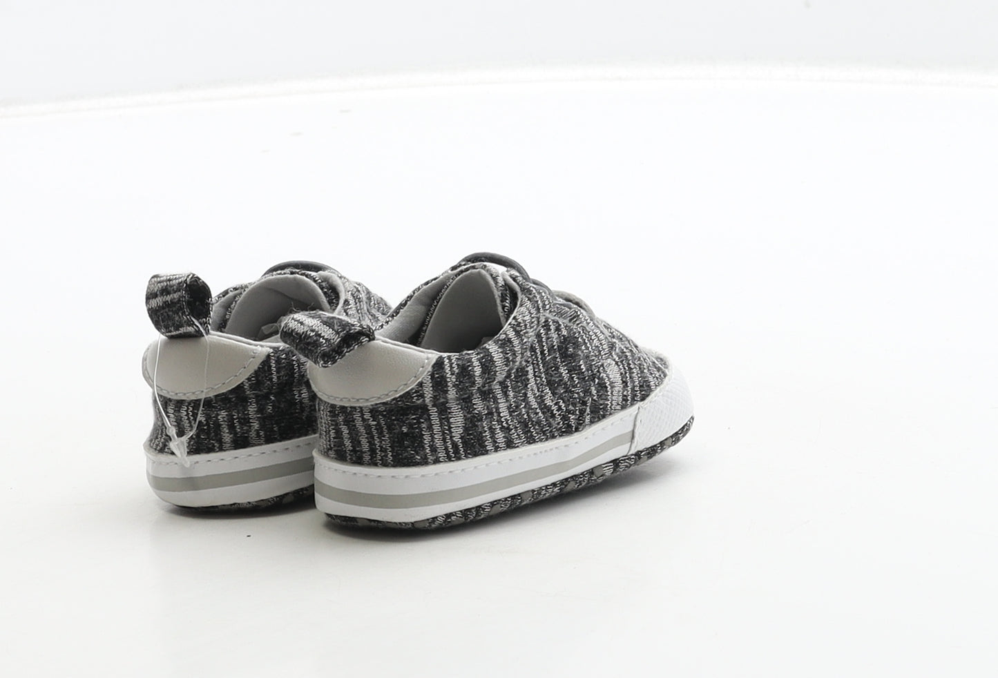 Primark Boys Black Polyester Sneaker Trainer UK 0-6 Months