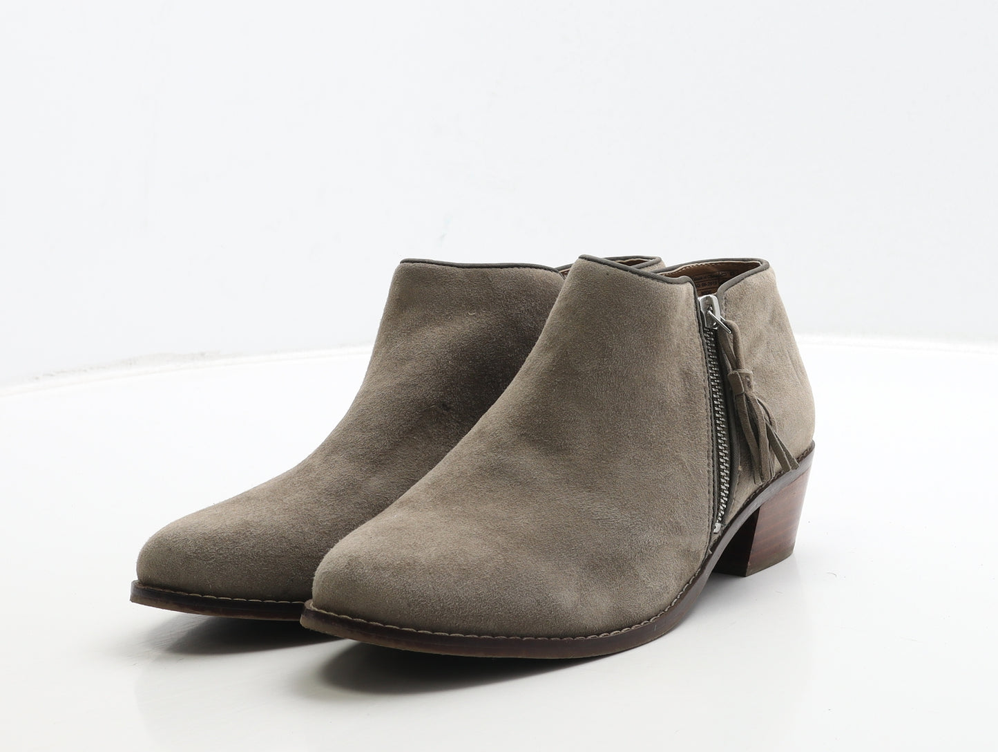 Vionic Womens Grey Leather Bootie Boot UK 6 39