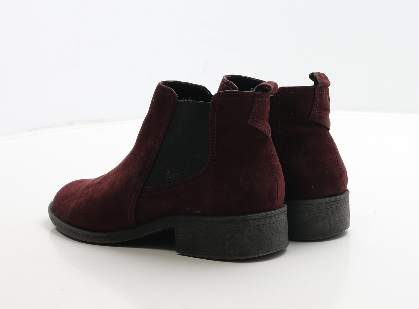 Marks and Spencer Womens Red Suede Chelsea Boot UK 5 38