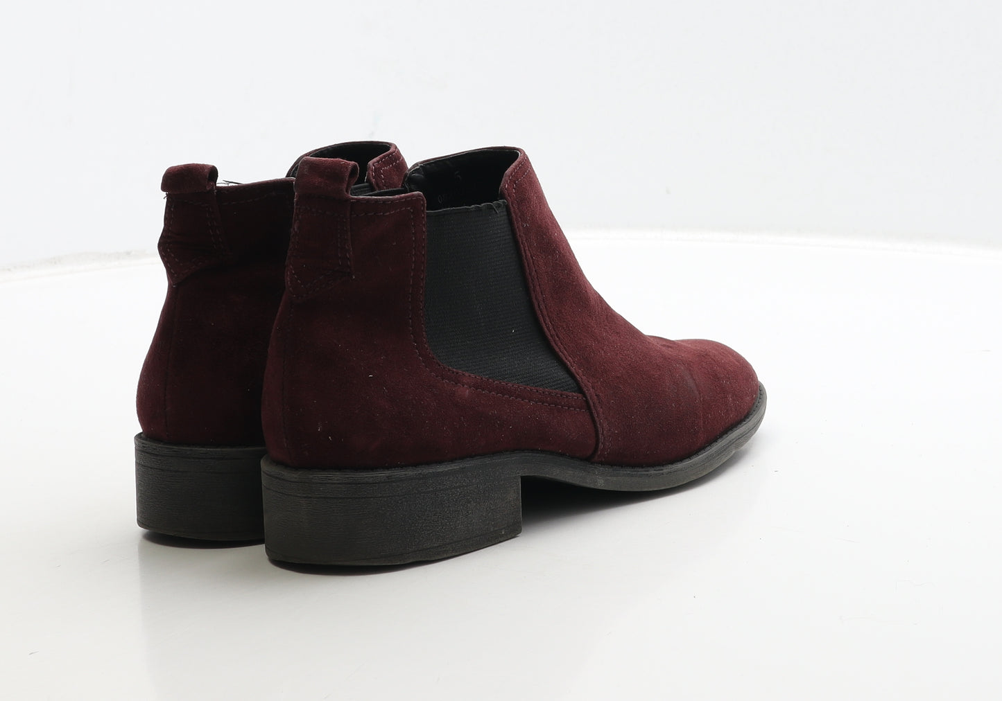 Marks and Spencer Womens Red Suede Chelsea Boot UK 5 38