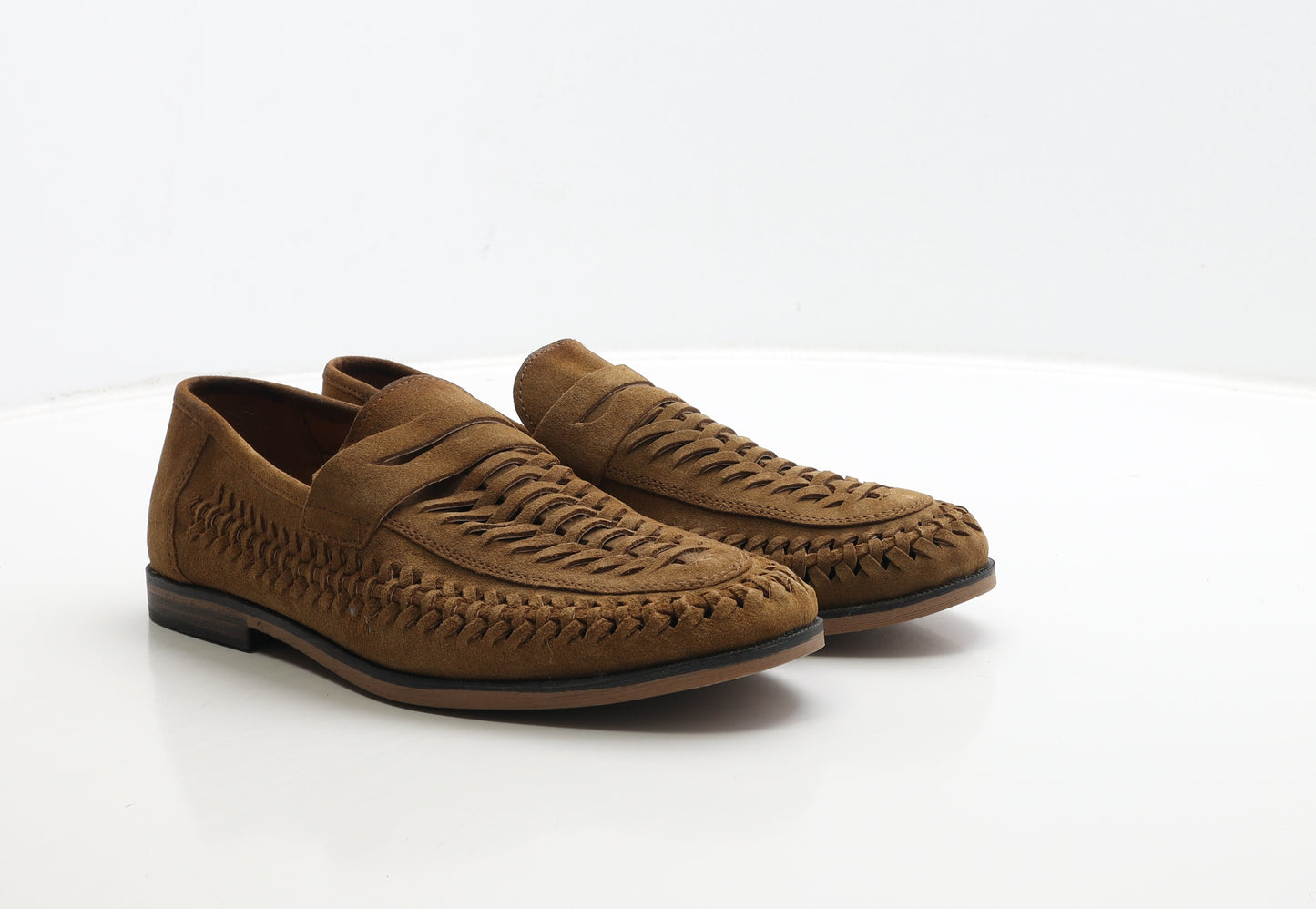 Thomas Crick Mens Brown Leather Loafer Casual UK 9 43