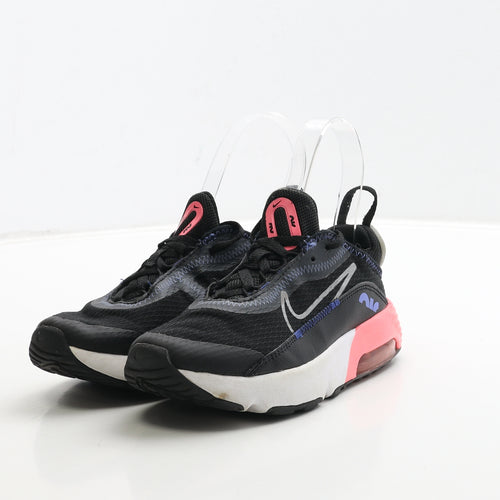 Nike Girls Black Polyester Trainer UK 12 30 - Airmax