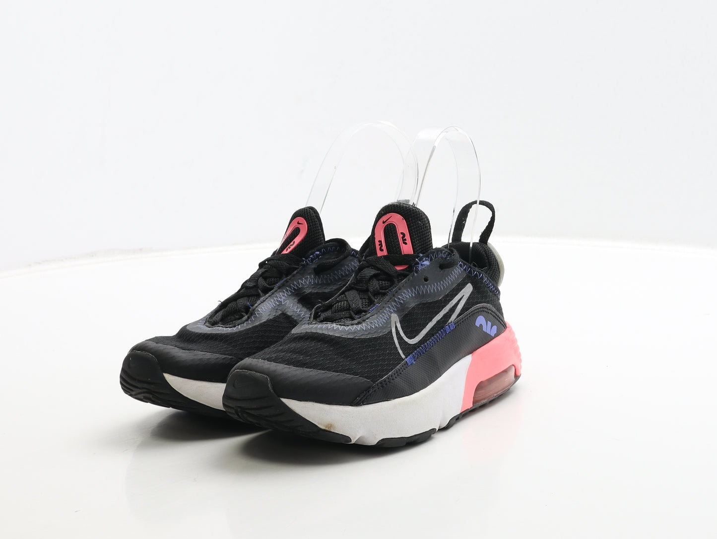 Nike Girls Black Polyester Trainer UK 12 30 - Airmax