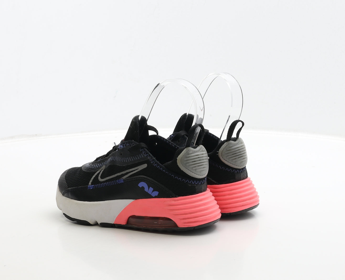 Nike Girls Black Polyester Trainer UK 12 30 - Airmax