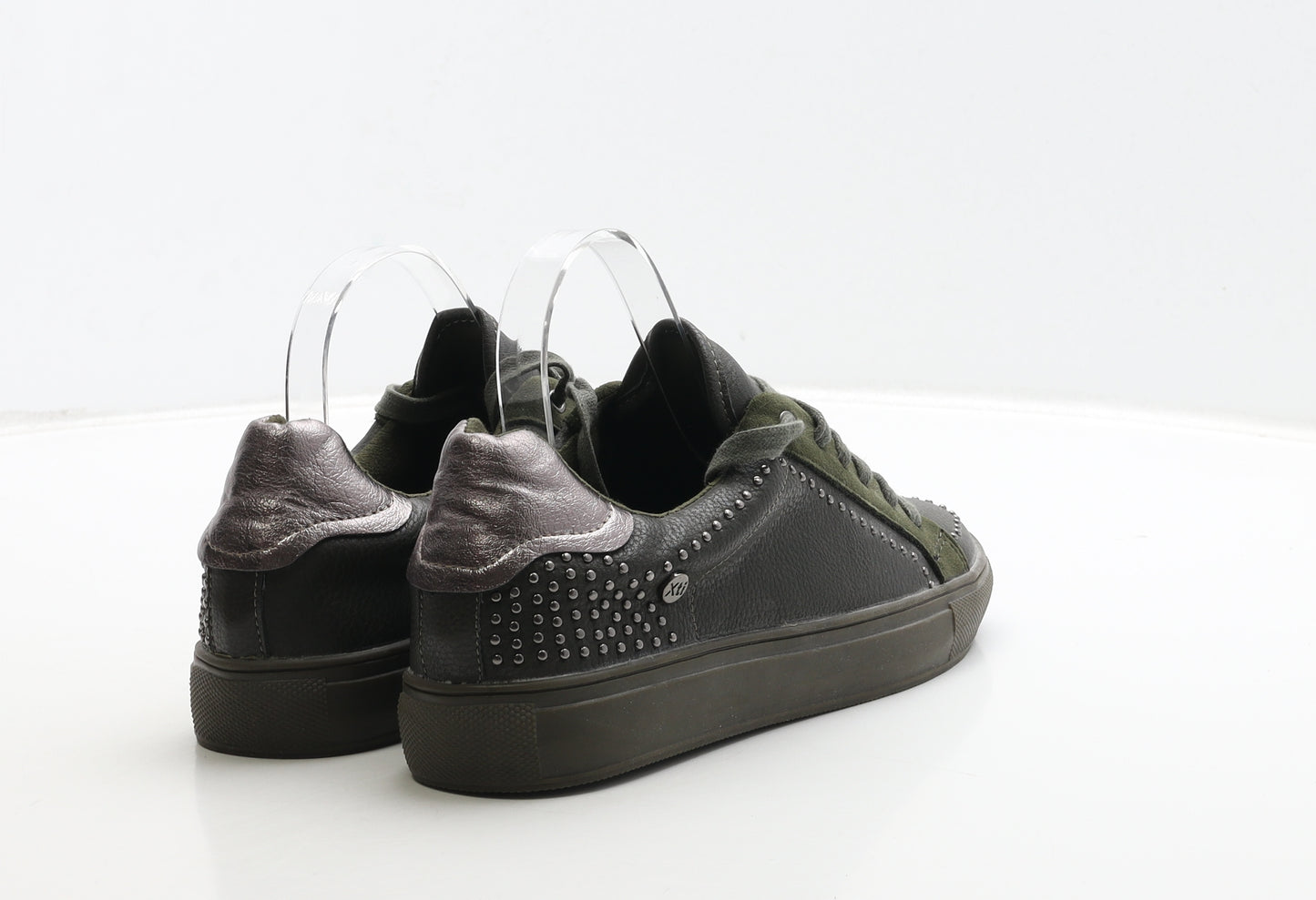 Xti Womens Green Leather Trainer UK 5 38