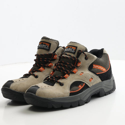 Mounty Outdoor Mens Beige Leather Combat Boot UK 6.5 40 - Walking Boots