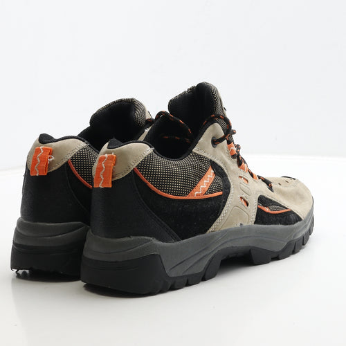 Mounty Outdoor Mens Beige Leather Combat Boot UK 6.5 40 - Walking Boots