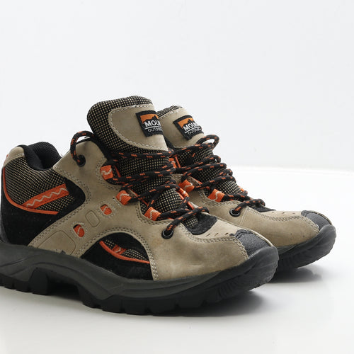 Mounty Outdoor Mens Beige Leather Combat Boot UK 6.5 40 - Walking Boots