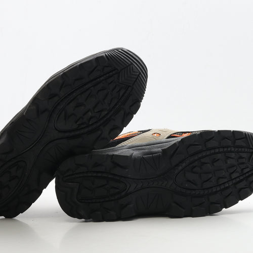 Mounty Outdoor Mens Beige Leather Combat Boot UK 6.5 40 - Walking Boots