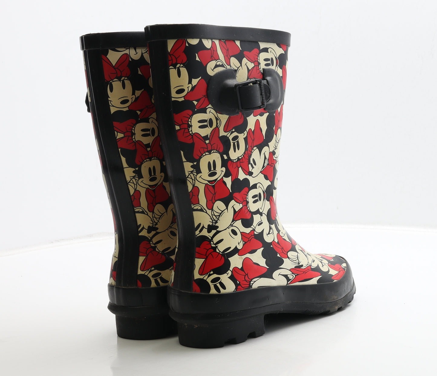 George Womens Multicoloured Rubber Wellies Boot UK 5 38 - Minnie Mouse