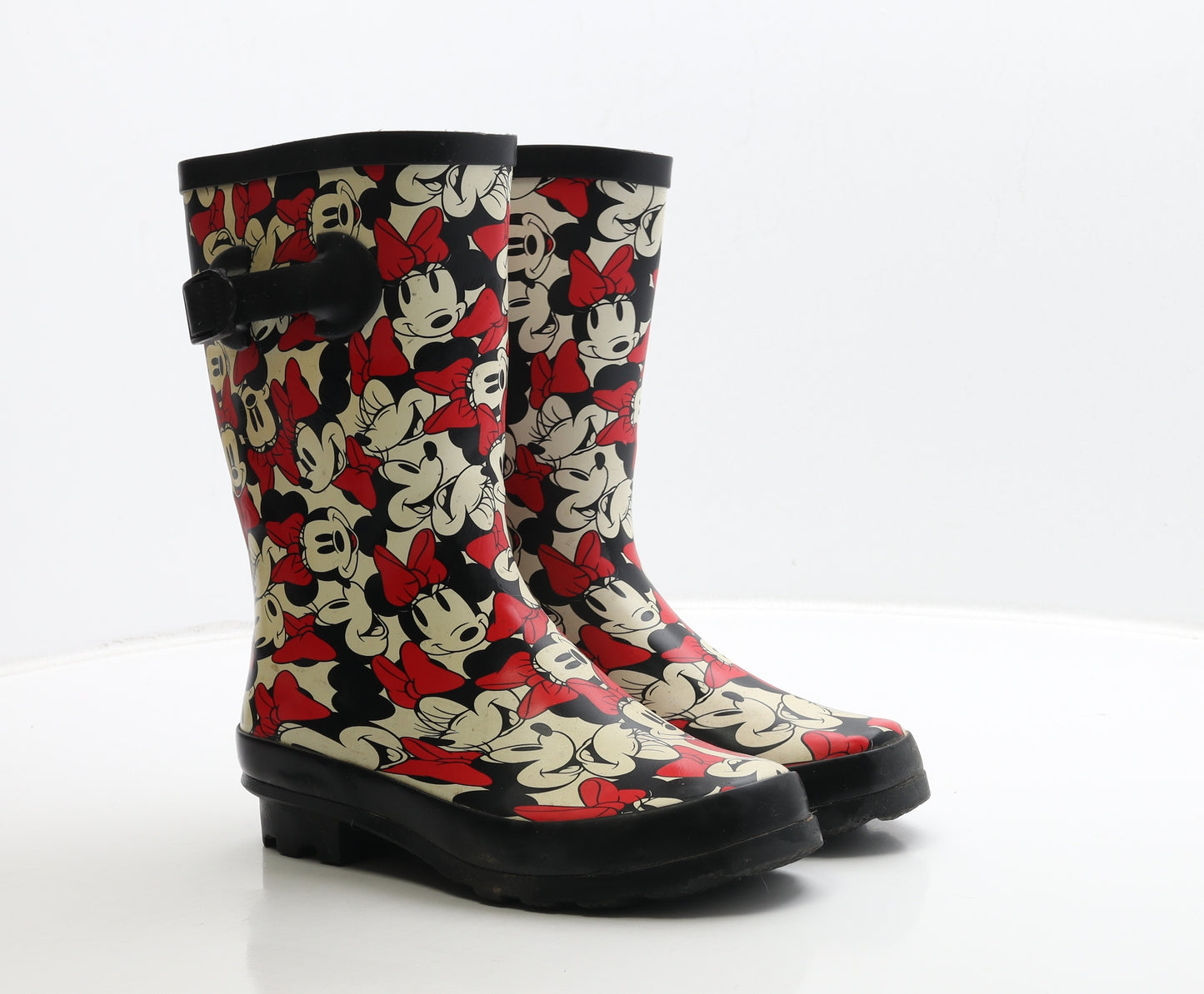 George Womens Multicoloured Rubber Wellies Boot UK 5 38 - Minnie Mouse