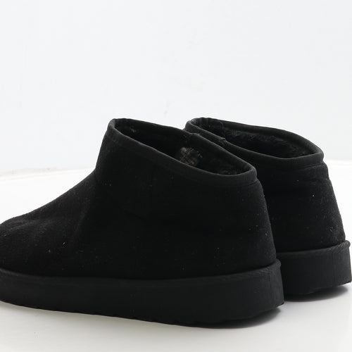 Primark Womens Black Suede Shearling Style Boot UK 7 40