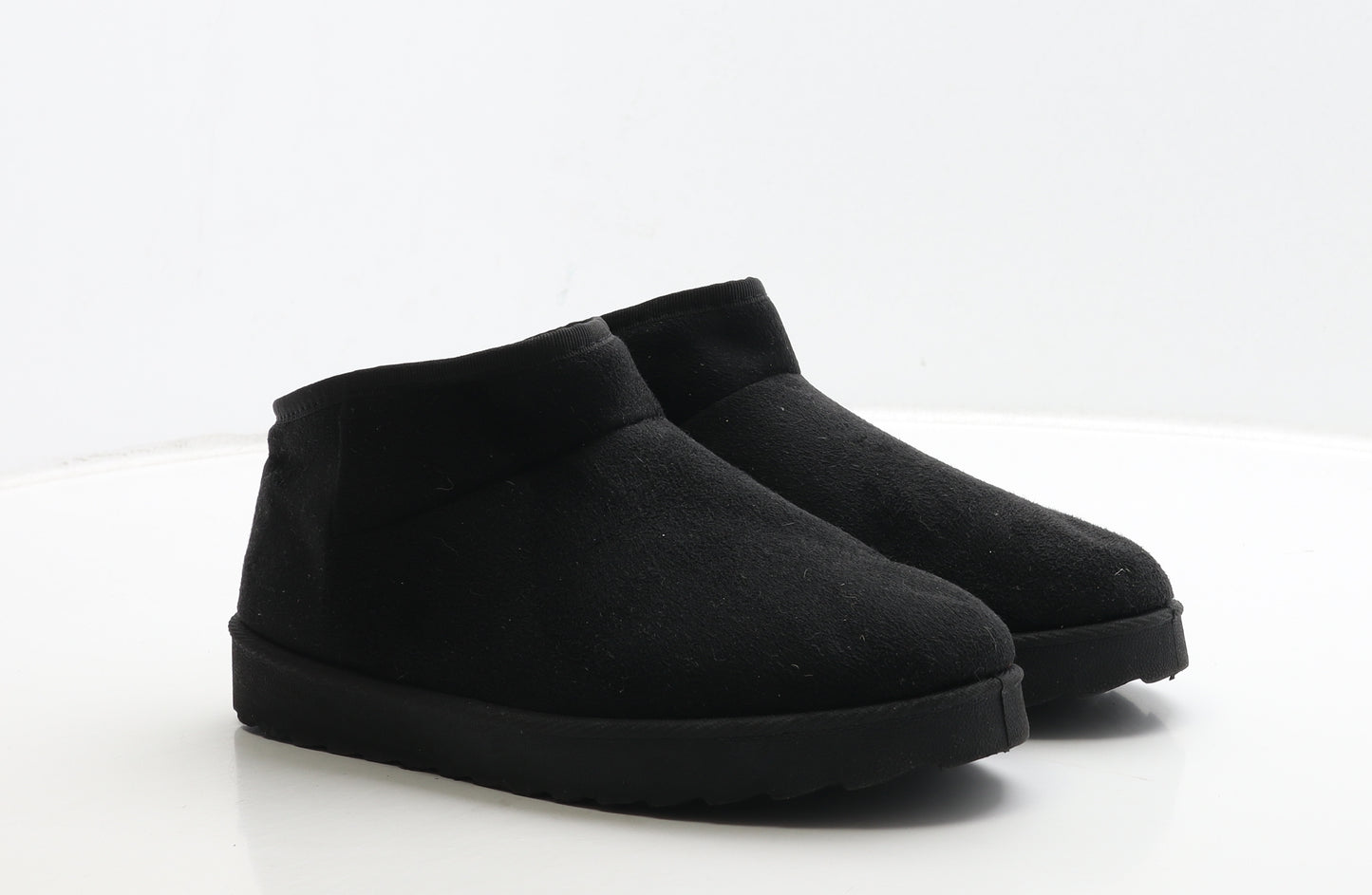 Primark Womens Black Suede Shearling Style Boot UK 7 40