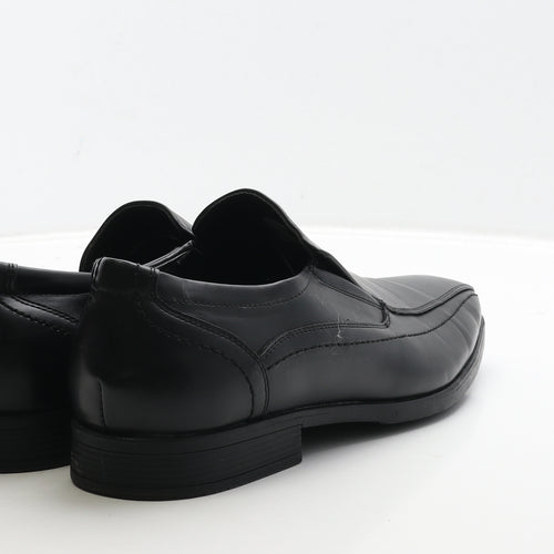 Primark Mens Black Leather Loafer Casual UK 10 44