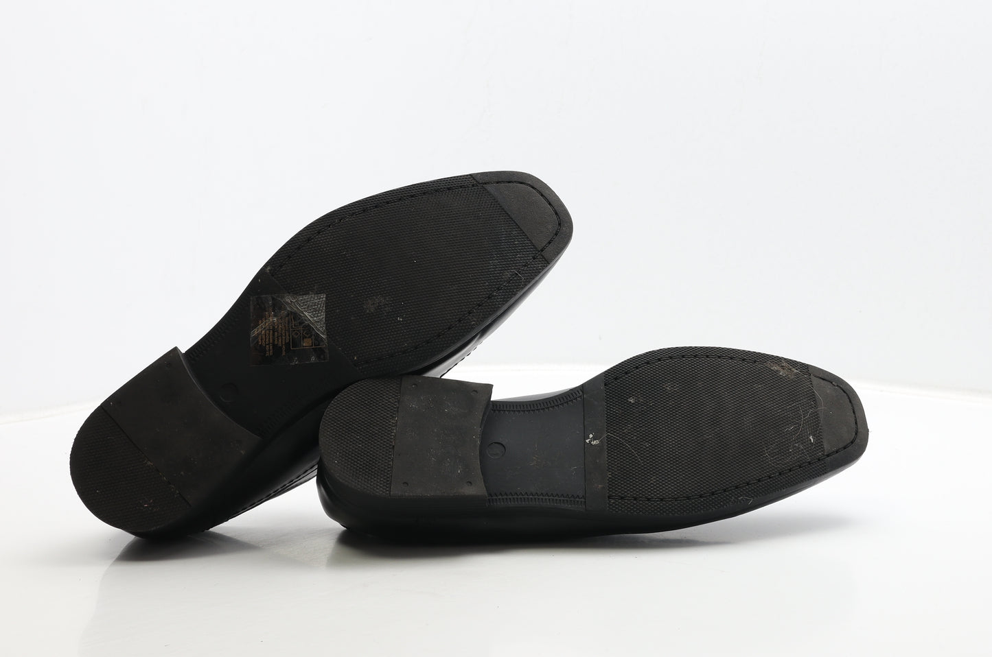 Primark Mens Black Leather Loafer Casual UK 10 44