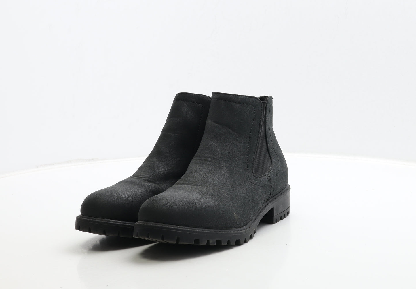 New Look Womens Black Leather Chelsea Boot UK 6 39