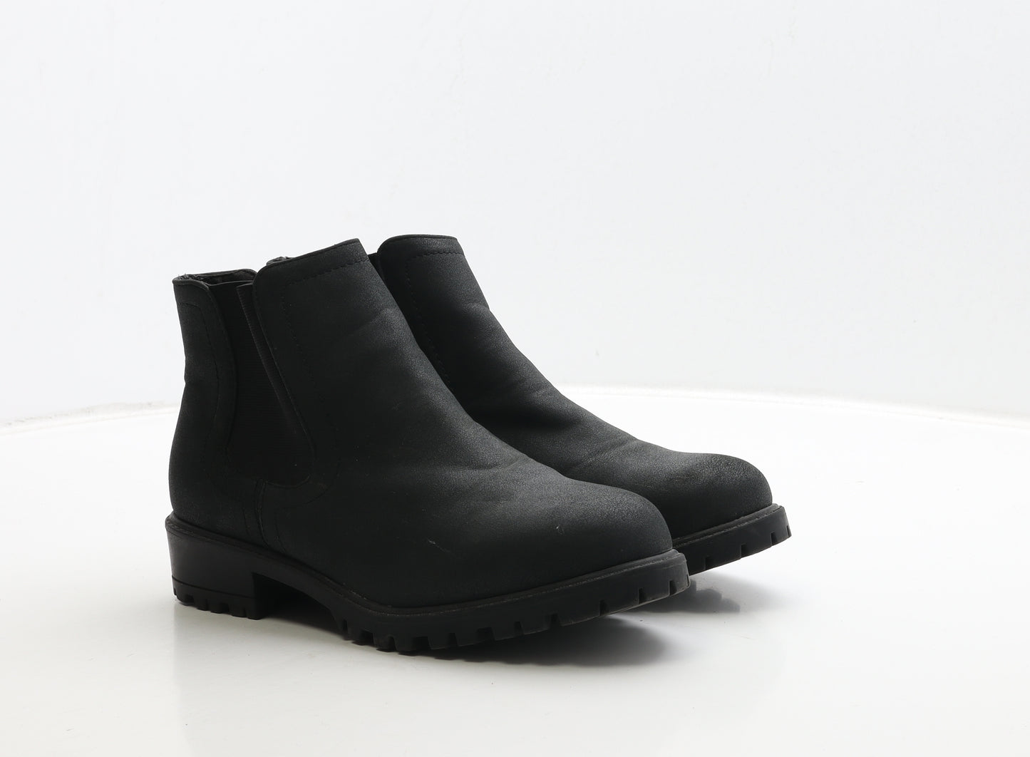 New Look Womens Black Leather Chelsea Boot UK 6 39