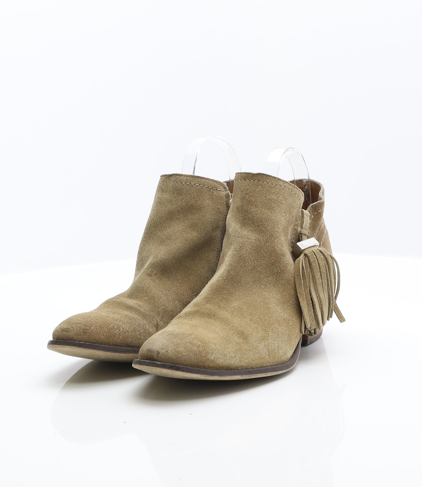 River Island Womens Green Suede Chelsea Boot UK 8