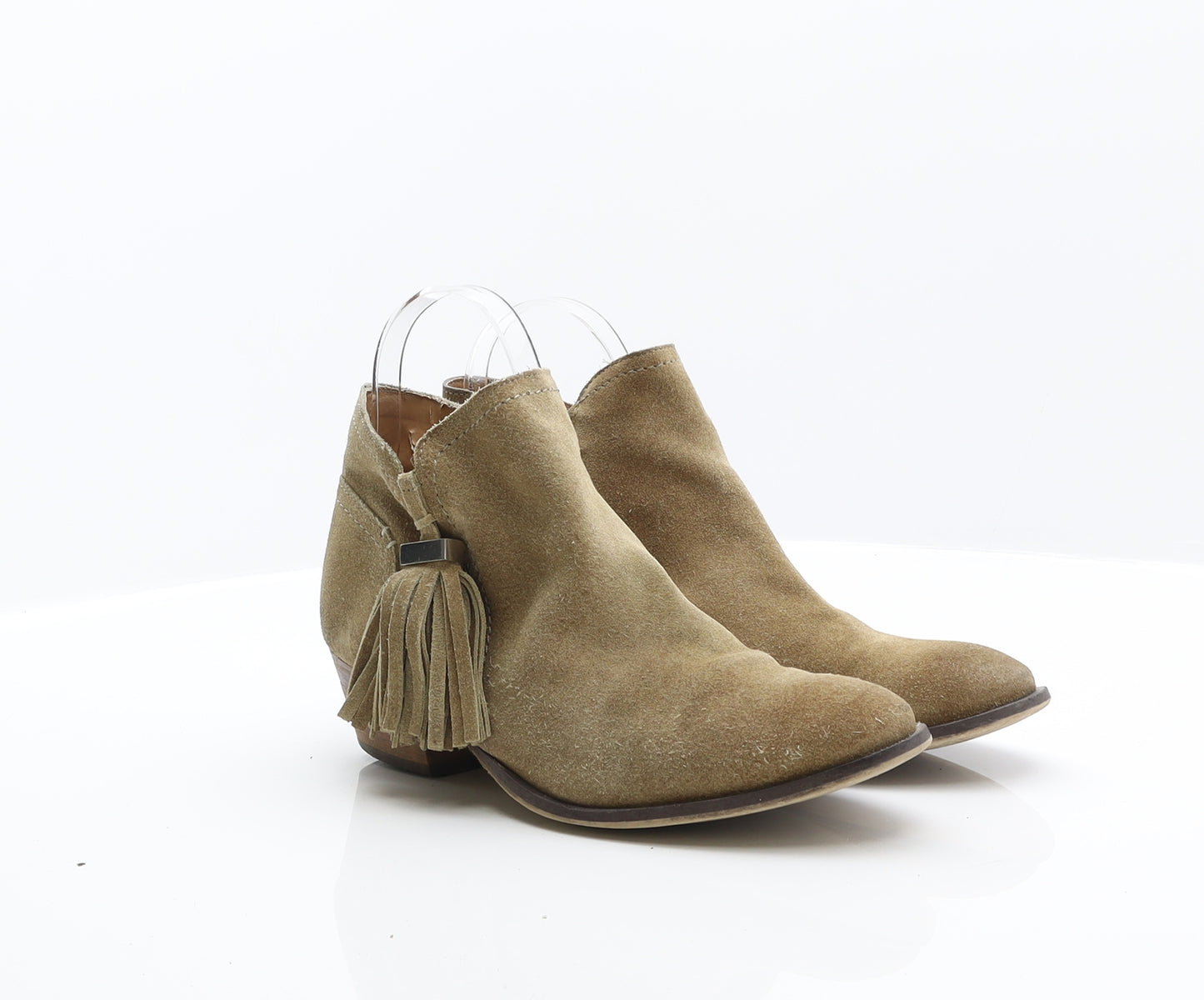 River Island Womens Green Suede Chelsea Boot UK 8