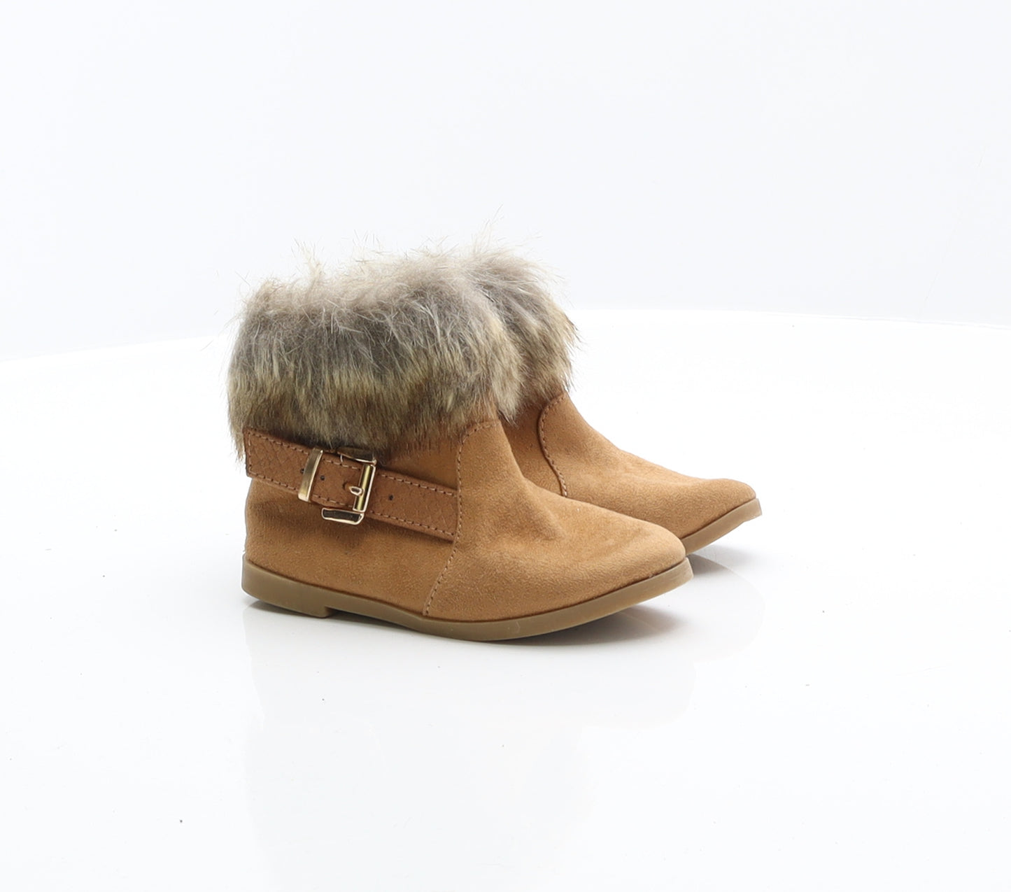 River Island Girls Brown Suede Chelsea Boot UK 6