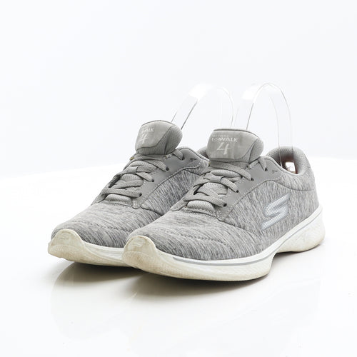 Sketchers Womens Grey Synthetic Trainer UK 3.5 36.5