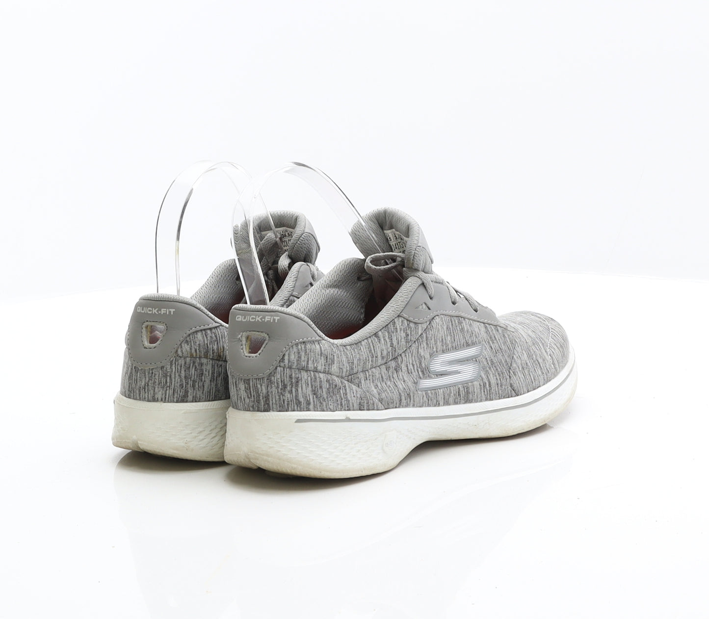 Sketchers Womens Grey Synthetic Trainer UK 3.5 36.5