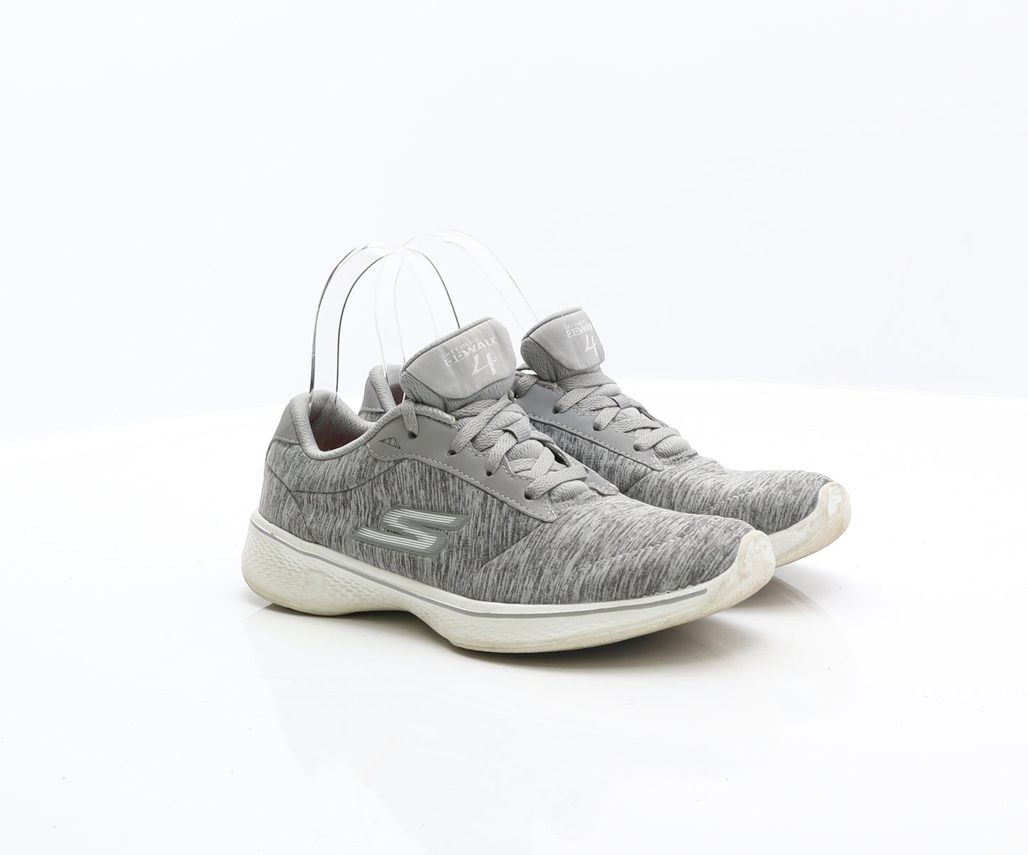 Sketchers Womens Grey Synthetic Trainer UK 3.5 36.5
