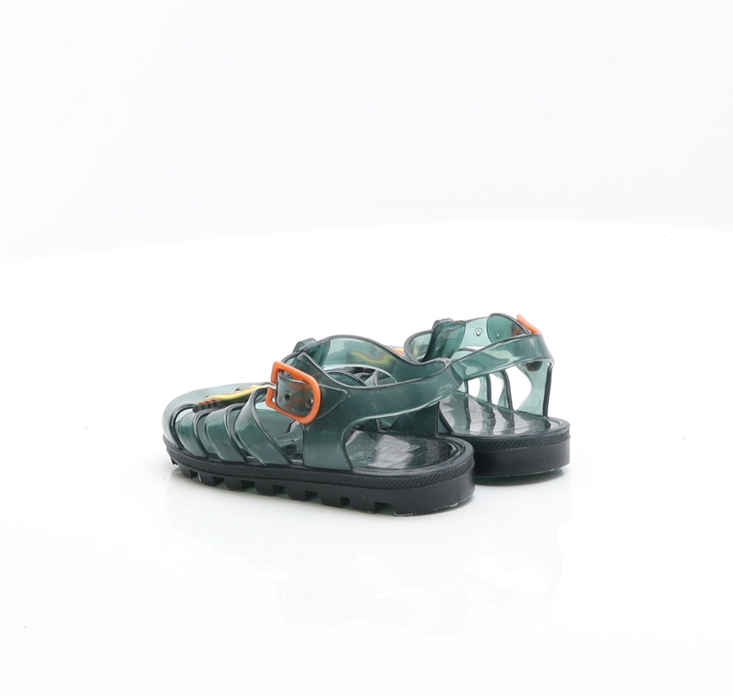 F&F Boys Green Rubber Gladiator Sandal UK 5 22 - Dinosaur Sandals