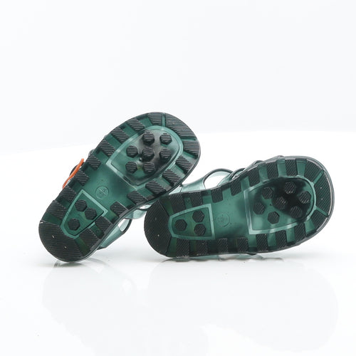 F&F Boys Green Rubber Gladiator Sandal UK 5 22 - Dinosaur Sandals