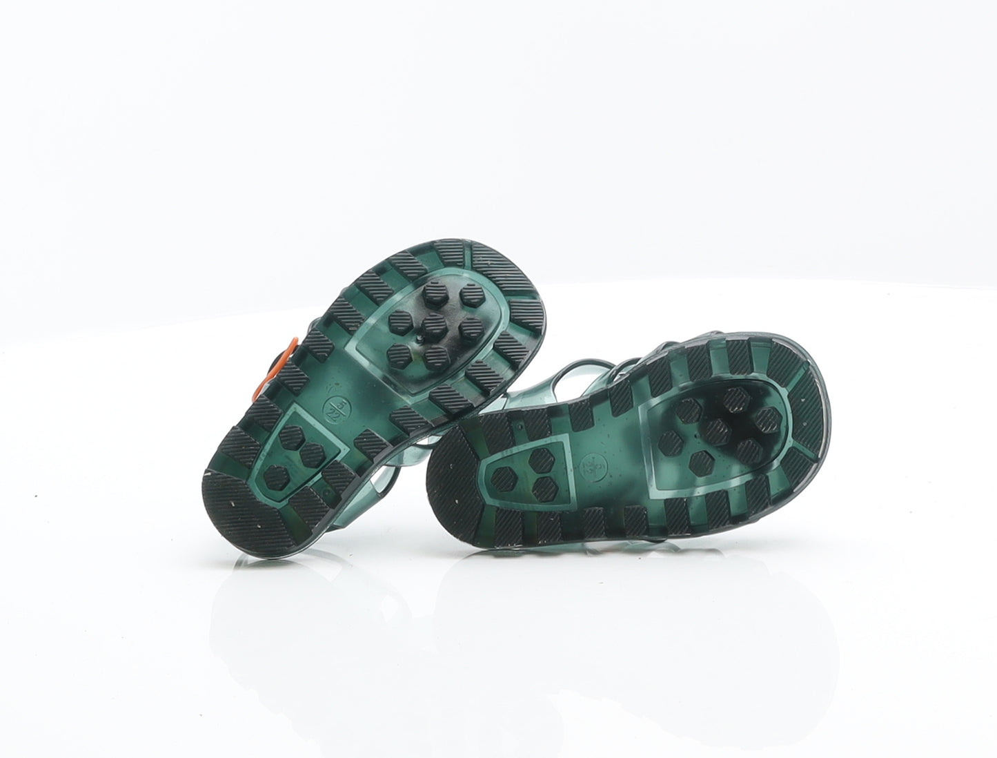 F&F Boys Green Rubber Gladiator Sandal UK 5 22 - Dinosaur Sandals