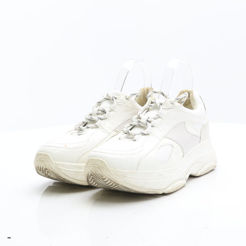 NEXT Womens White Synthetic Trainer UK 6 39