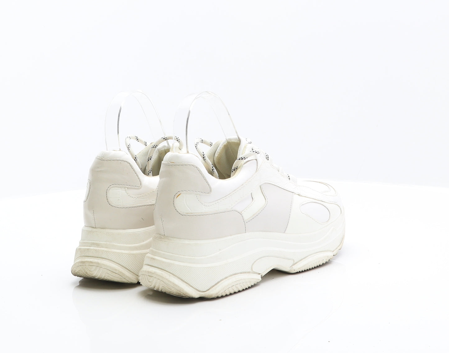 NEXT Womens White Synthetic Trainer UK 6 39