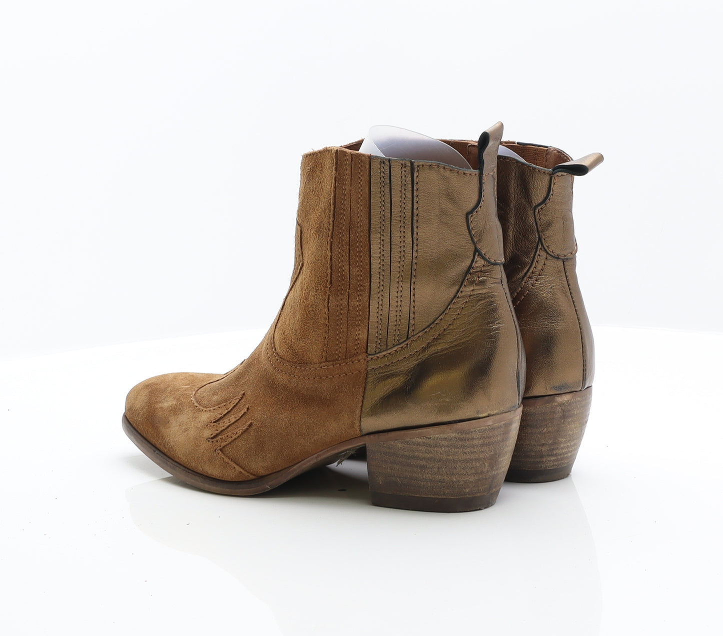 John Lewis Womens Brown Suede Cowboy Boot UK 7