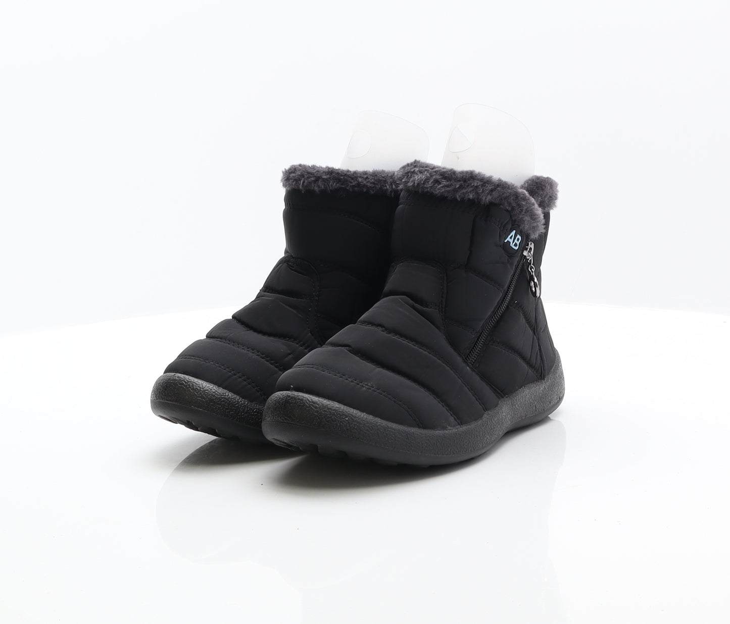 AB Womens Black Polyester Snow Boot Boot UK 6 39