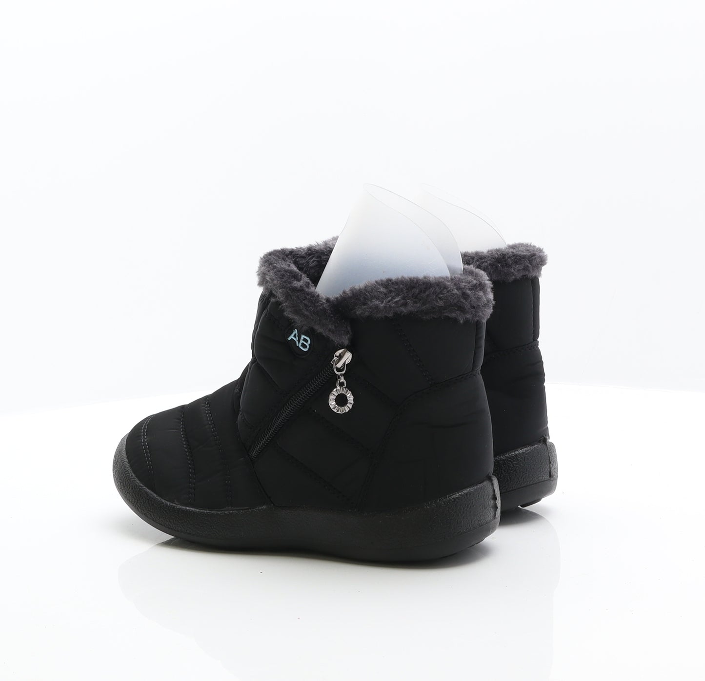 AB Womens Black Polyester Snow Boot Boot UK 6 39