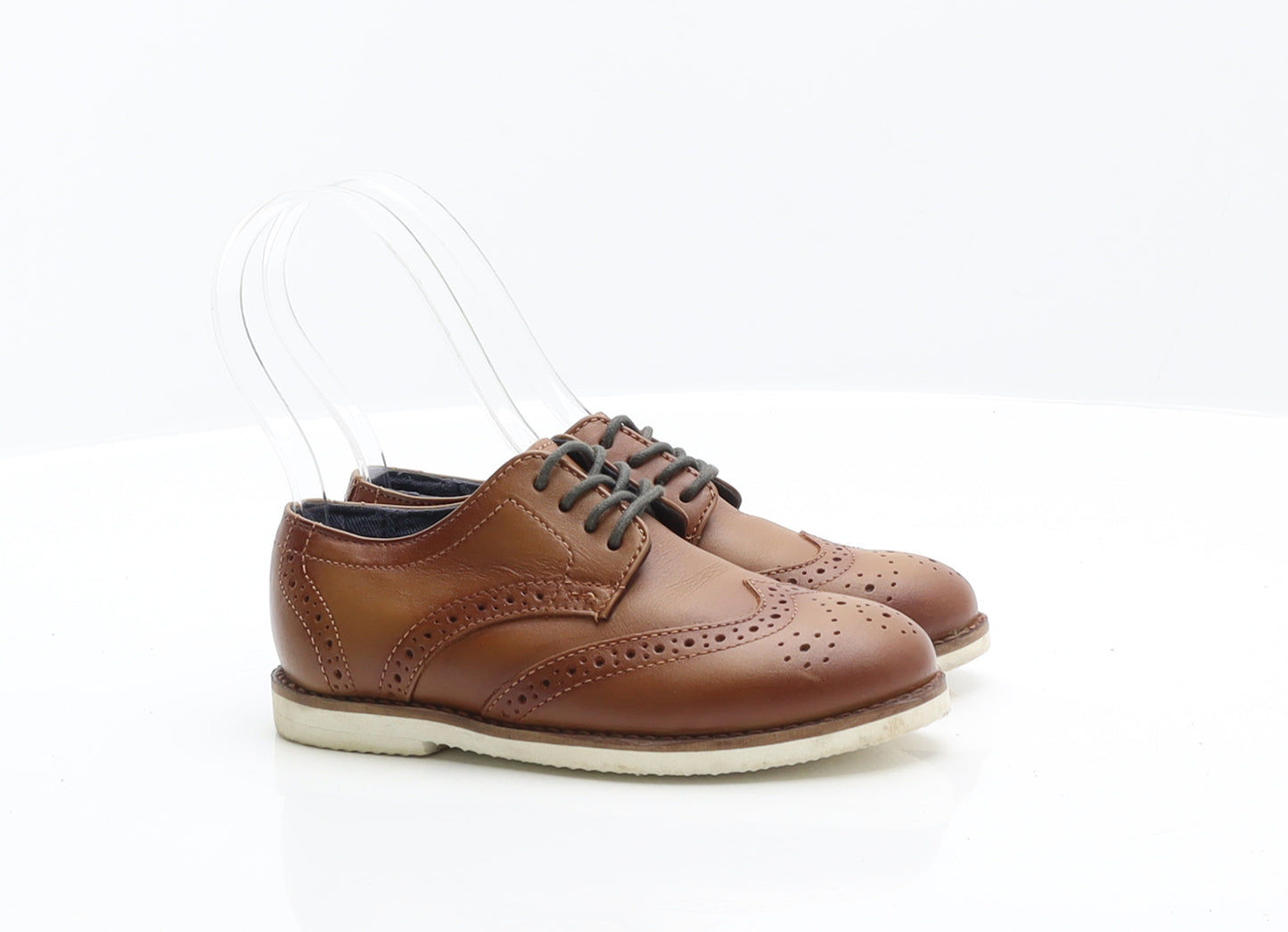 NEXT Boys Brown Leather Brogue Dress UK 9