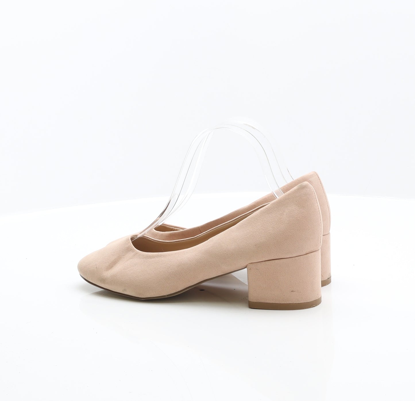 New Look Womens Pink Suede Court Heel UK 5 38